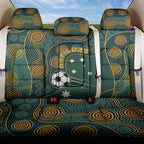 Matildas Game On Back Car Seat Cover Indigenous Dot Art Soccer Ball With Southern Cross Stars