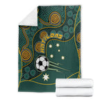 Matildas Game On Blanket Indigenous Dot Art Soccer Ball With Southern Cross Stars