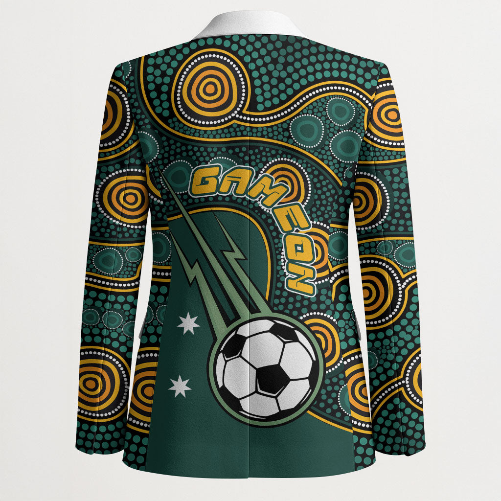 Matildas Game On Blazer Indigenous Dot Art Soccer Ball With Southern Cross Stars