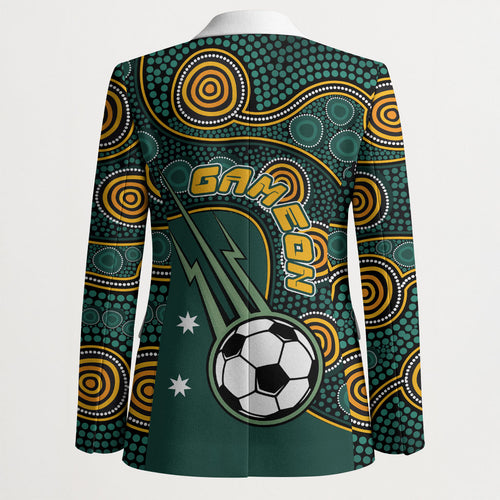 Matildas Game On Blazer Indigenous Dot Art Soccer Ball With Southern Cross Stars