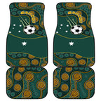 Matildas Game On Car Mats Indigenous Dot Art Soccer Ball With Southern Cross Stars
