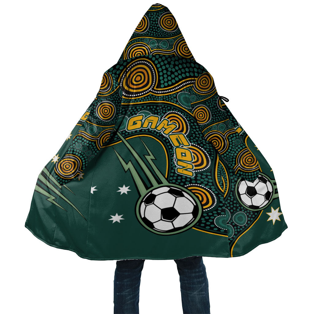 Matildas Game On Cloak Indigenous Dot Art Soccer Ball With Southern Cross Stars