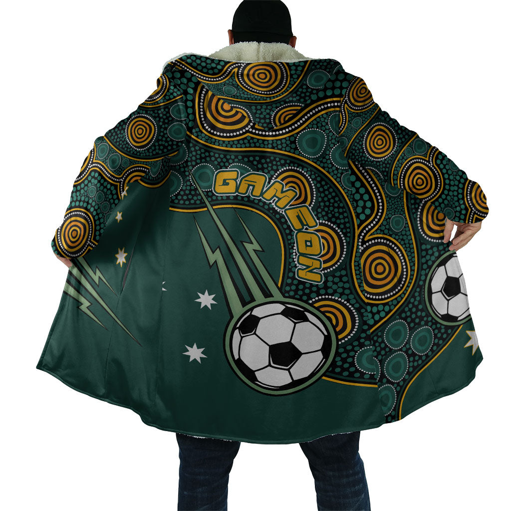 Matildas Game On Cloak Indigenous Dot Art Soccer Ball With Southern Cross Stars