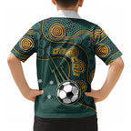 Matildas Game On Hawaiian Shirt Indigenous Dot Art Soccer Ball With Southern Cross Stars