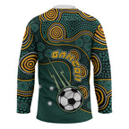 Matildas Game On Hockey Jersey Indigenous Dot Art Soccer Ball With Southern Cross Stars