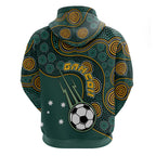 Matildas Game On Hoodie Indigenous Dot Art Soccer Ball With Southern Cross Stars