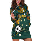 Matildas Game On Hoodie Dress Indigenous Dot Art Soccer Ball With Southern Cross Stars