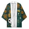 Matildas Game On Kimono Indigenous Dot Art Soccer Ball With Southern Cross Stars
