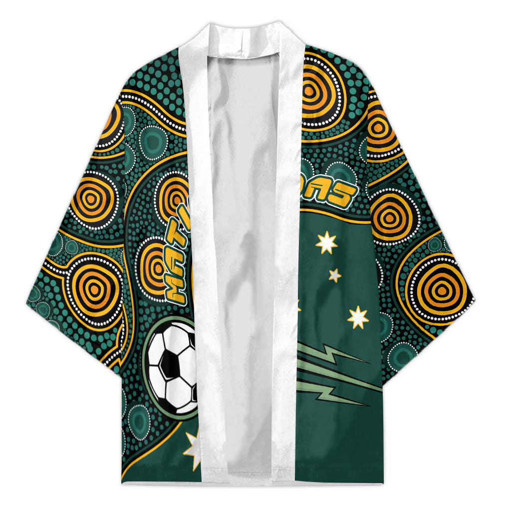 Matildas Game On Kimono Indigenous Dot Art Soccer Ball With Southern Cross Stars