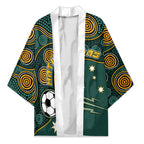 Matildas Game On Kimono Indigenous Dot Art Soccer Ball With Southern Cross Stars