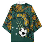 Matildas Game On Kimono Indigenous Dot Art Soccer Ball With Southern Cross Stars