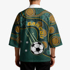 Matildas Game On Kimono Indigenous Dot Art Soccer Ball With Southern Cross Stars