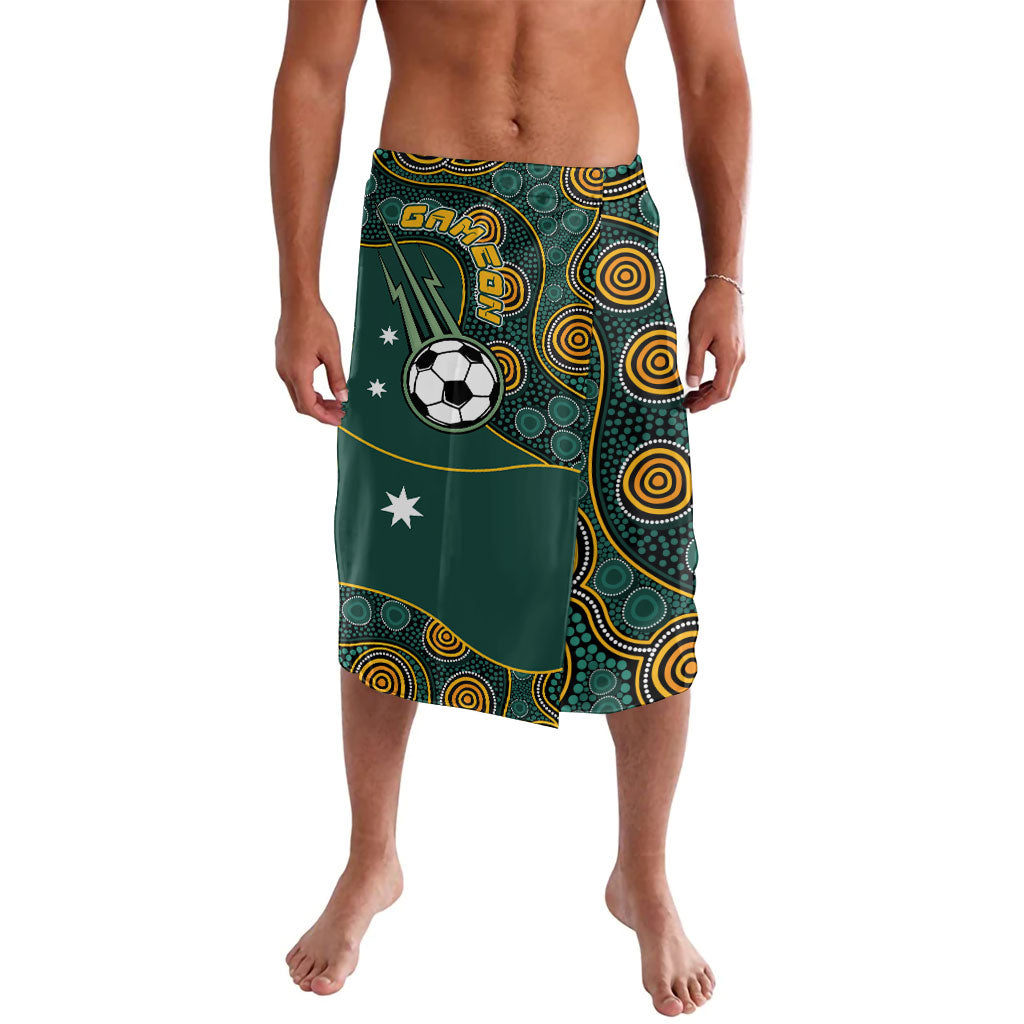 Matildas Game On Lavalava Indigenous Dot Art Soccer Ball With Southern Cross Stars