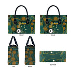 Matildas Game On Leather Bag Indigenous Dot Art Soccer Ball With Southern Cross Stars