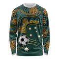 Matildas Game On Long Sleeve Shirt Indigenous Dot Art Soccer Ball With Southern Cross Stars