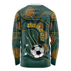 Matildas Game On Long Sleeve Shirt Indigenous Dot Art Soccer Ball With Southern Cross Stars