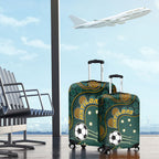 Matildas Game On Luggage Cover Indigenous Dot Art Soccer Ball With Southern Cross Stars