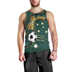 Matildas Game On Men Tank Top Indigenous Dot Art Soccer Ball With Southern Cross Stars