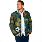 Matildas Game On Padded Jacket Indigenous Dot Art Soccer Ball With Southern Cross Stars