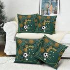 Matildas Game On Pillow Cover Indigenous Dot Art Soccer Ball With Southern Cross Stars