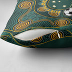 Matildas Game On Pillow Cover Indigenous Dot Art Soccer Ball With Southern Cross Stars