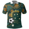 Matildas Game On Polo Shirt Indigenous Dot Art Soccer Ball With Southern Cross Stars