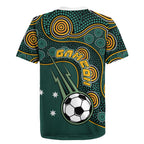 Matildas Game On Rugby Jersey Indigenous Dot Art Soccer Ball With Southern Cross Stars