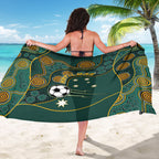 Matildas Game On Sarong Indigenous Dot Art Soccer Ball With Southern Cross Stars