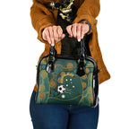 Matildas Game On Shoulder Handbag Indigenous Dot Art Soccer Ball With Southern Cross Stars