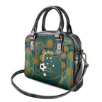 Matildas Game On Shoulder Handbag Indigenous Dot Art Soccer Ball With Southern Cross Stars