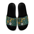 Matildas Game On Slide Sandals Indigenous Dot Art Soccer Ball With Southern Cross Stars