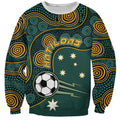 Matildas Game On Sweatshirt Indigenous Dot Art Soccer Ball With Southern Cross Stars