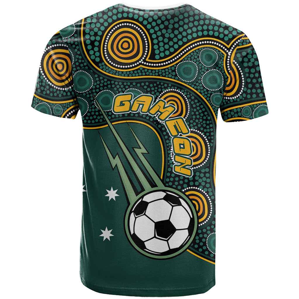 Matildas Game On T Shirt Indigenous Dot Art Soccer Ball With Southern Cross Stars