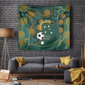 Matildas Game On Tapestry Indigenous Dot Art Soccer Ball With Southern Cross Stars
