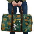 Matildas Game On Travel Bag Indigenous Dot Art Soccer Ball With Southern Cross Stars