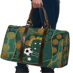 Matildas Game On Travel Bag Indigenous Dot Art Soccer Ball With Southern Cross Stars