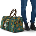 Matildas Game On Travel Bag Indigenous Dot Art Soccer Ball With Southern Cross Stars