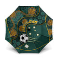Matildas Game On Umbrella Indigenous Dot Art Soccer Ball With Southern Cross Stars