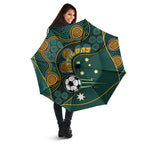 Matildas Game On Umbrella Indigenous Dot Art Soccer Ball With Southern Cross Stars