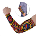 Adelaide Crows Arm Sleeves Indigenous Monochrome Dot Art Mascot Style