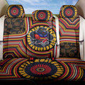 Adelaide Crows Back Car Seat Cover Indigenous Monochrome Dot Art Mascot Style