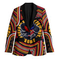 Adelaide Crows Blazer Indigenous Monochrome Dot Art Mascot Style