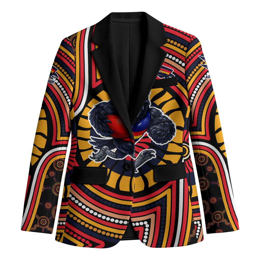Adelaide Crows Blazer Indigenous Monochrome Dot Art Mascot Style