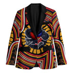 Adelaide Crows Blazer Indigenous Monochrome Dot Art Mascot Style