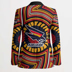 Adelaide Crows Blazer Indigenous Monochrome Dot Art Mascot Style