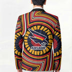 Adelaide Crows Blazer Indigenous Monochrome Dot Art Mascot Style