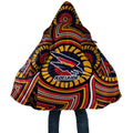 Adelaide Crows Cloak Indigenous Monochrome Dot Art Mascot Style