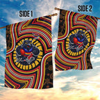 Adelaide Crows Garden Flag Indigenous Monochrome Dot Art Mascot Style