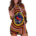 Adelaide Crows Hoodie Dress Indigenous Monochrome Dot Art Mascot Style