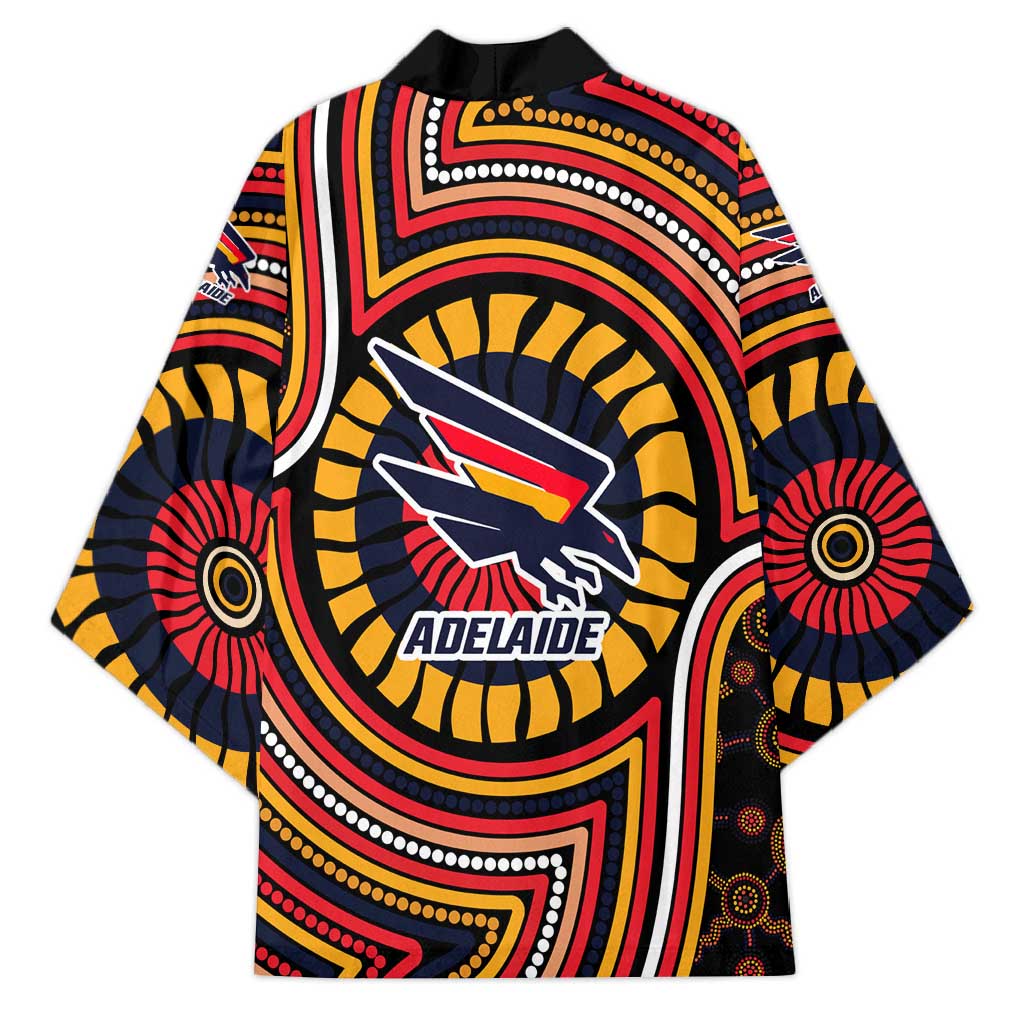 Adelaide Crows Kimono Indigenous Monochrome Dot Art Mascot Style